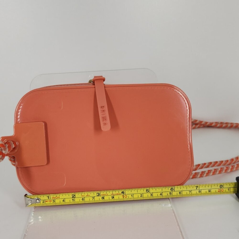 Brizza Arezzo Cell Phone Holder Crossbody Mini Bag Orange - Picture 9 of 10